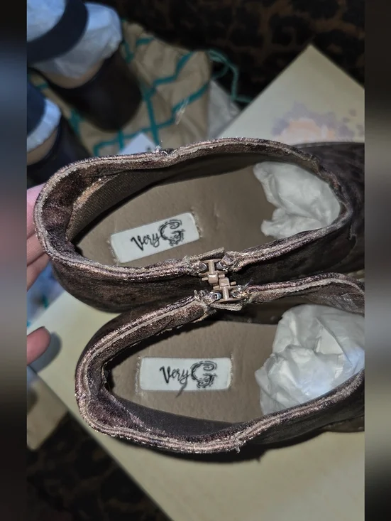 Leopard Print Women's Ankle Booties - Brown- Very G size 8 - Picture 3 of 5